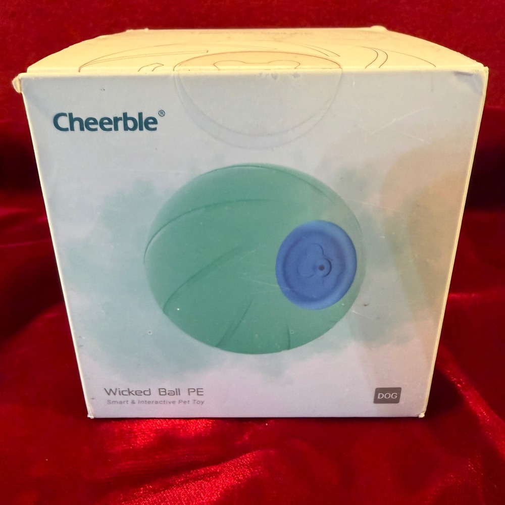 Cheerble Wicked Ball PE Smart Interactive Dog Toy Green C0722 Rechargeable LED